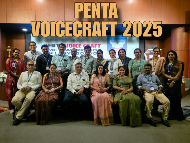 Group photo of the faculty members and organising team taken after the PENTA Voice Craft event